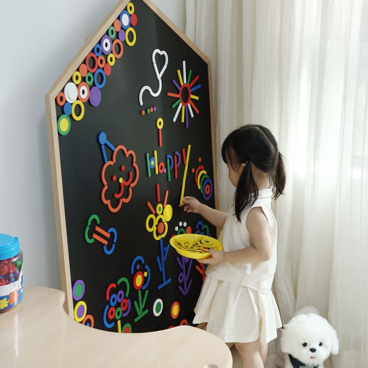Creative Pattern Magnetic Building Set, 256 pcs 創意磁力拼砌256個