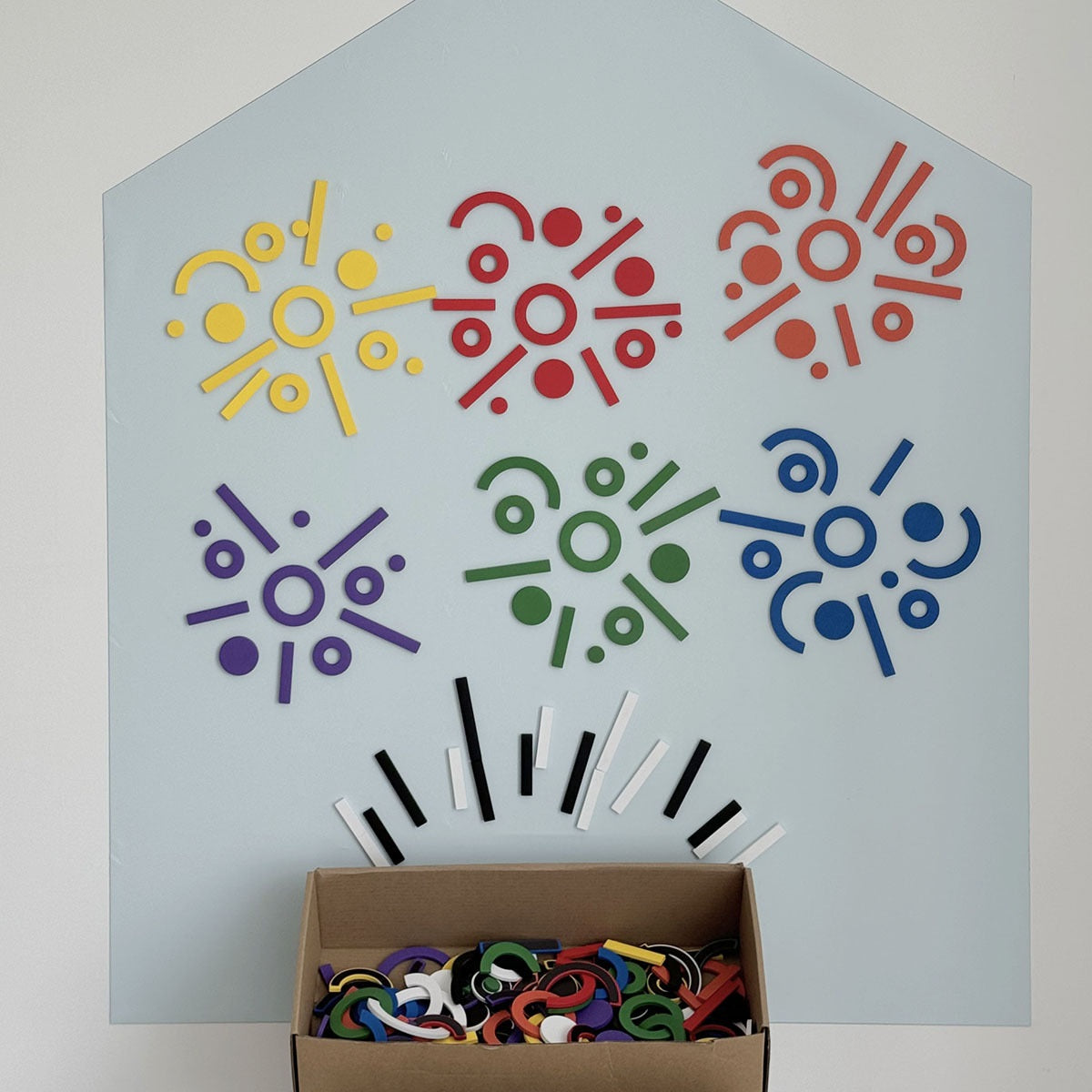 Creative Pattern Magnetic Building Set, 256 pcs 創意磁力拼砌256個