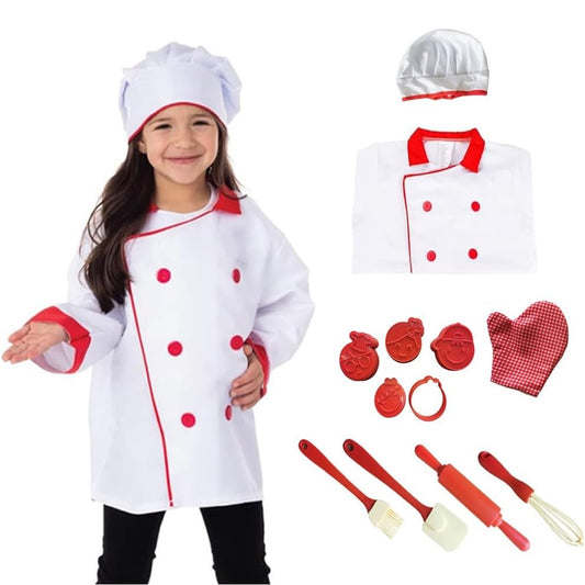烘焙師 - 角色扮演職業服飾 Baker Role Play Costume for Kids