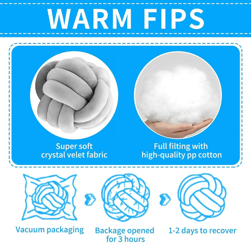 Weighted Stuffed Knot Ball Pillow 1200g 結球加重抱枕