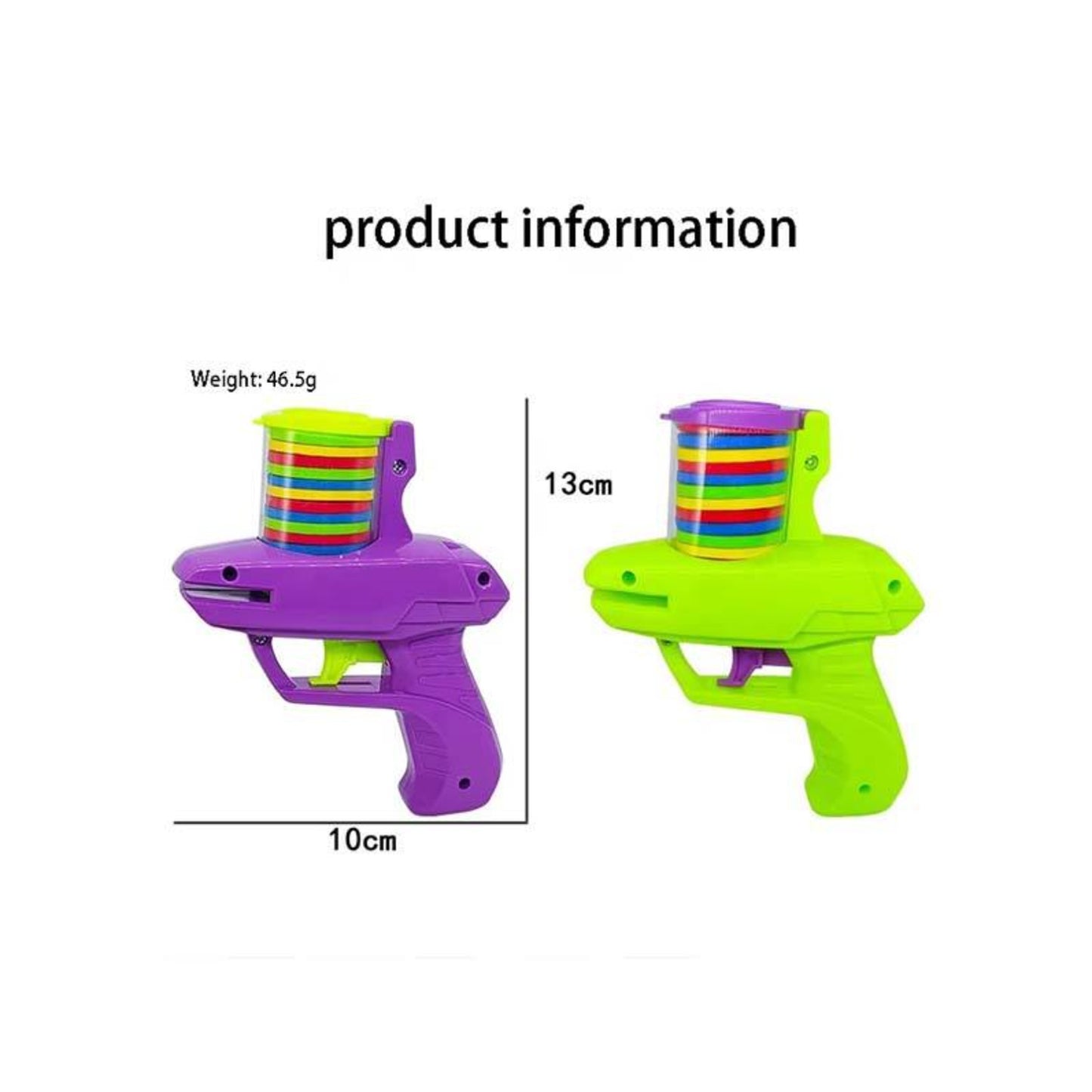 Soft Disc Shooting Gun Toy, set of 2個裝軟碟發射玩具槍