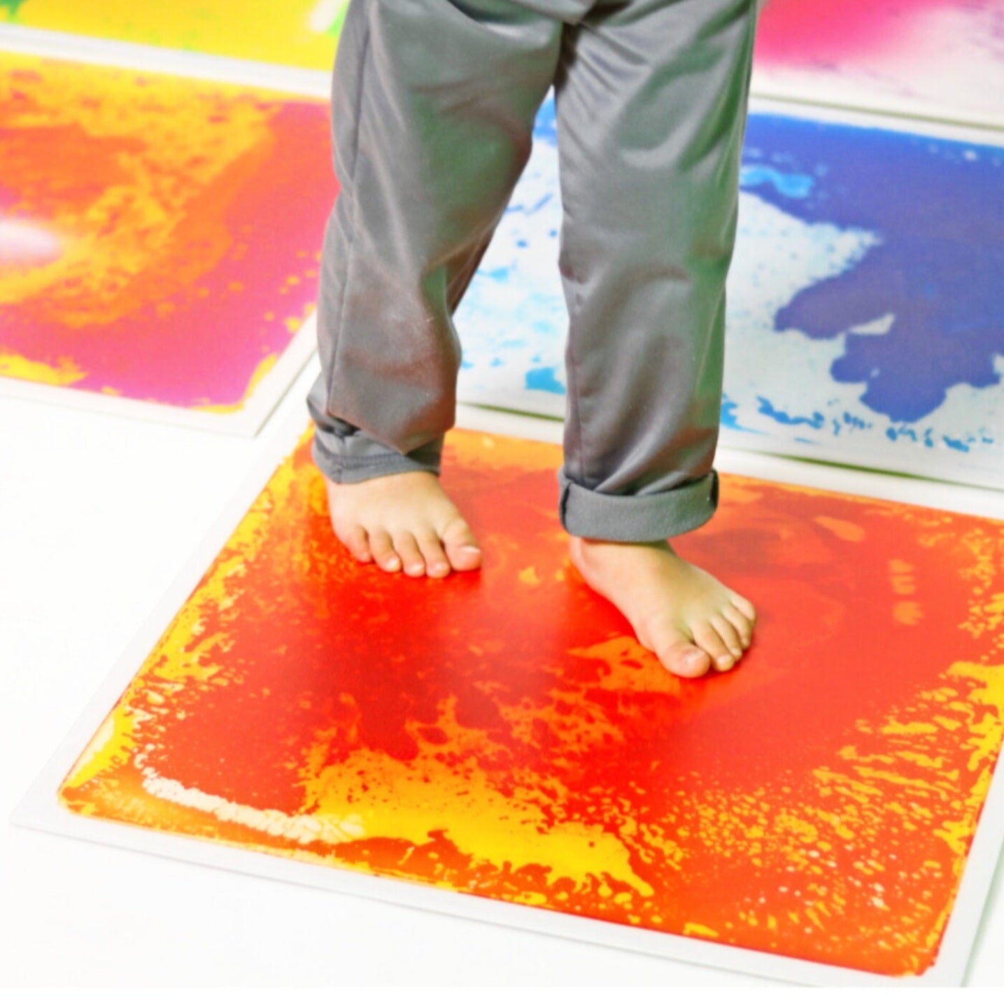 Kindermatic Square Liquid Sensory Floor Tiles 正方形液體感官地墊