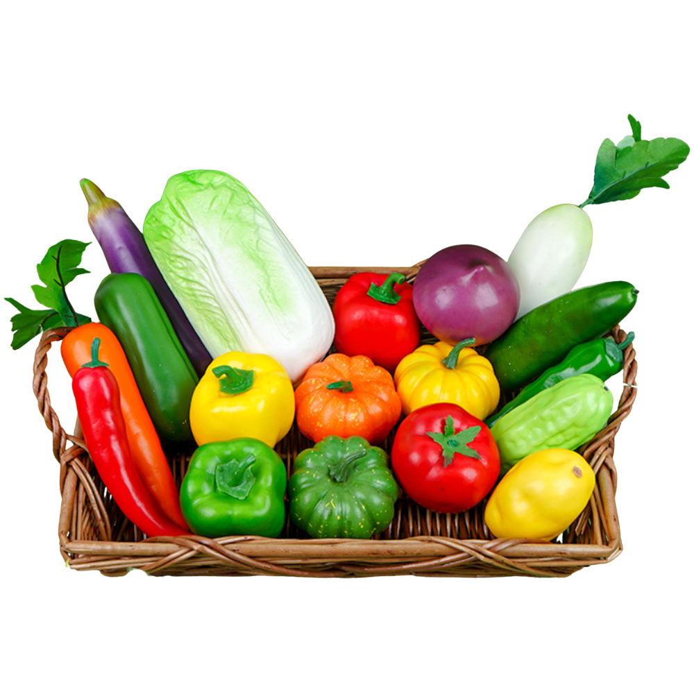Realistic Artificial Vegetables Set 仿真人工蔬果套裝