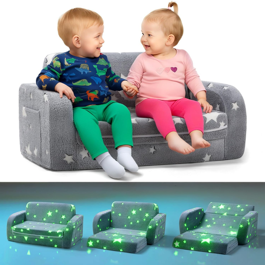 Extra-Wide 3-in-1 Convertible Kids Play Couch 超寬3合1變形兒童沙發