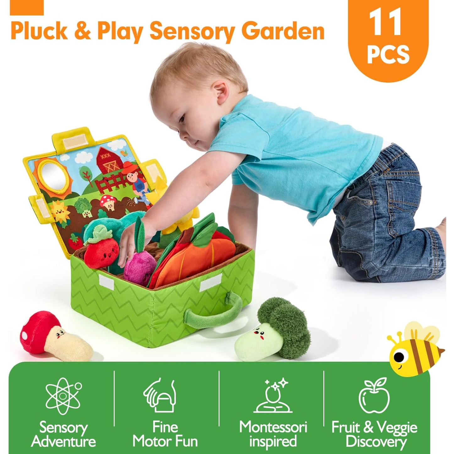 Fabricplay My First Vegetable Garden Play Box 軟布玩具我的小農莊遊戲包