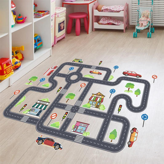 City Traffic Sensory Path Floor & Wall Decal 城市交通道路感官地貼與牆貼