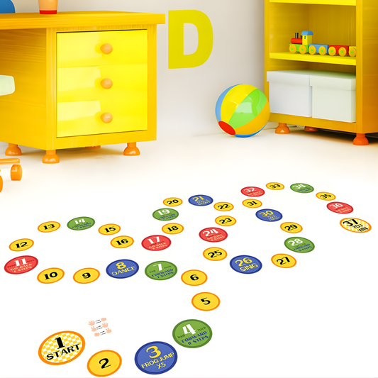 Interactive Number Game Sensory Path Floor Decal 數字互動闖關遊戲感官地貼