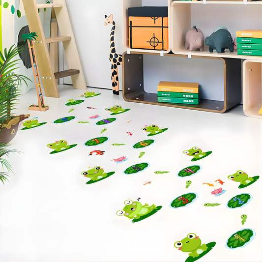 Frog Lotus Pond Sensory Path Floor Decal 青蛙池塘感官地貼