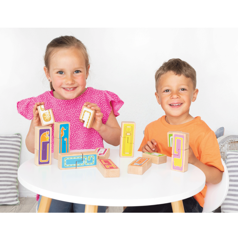 Beleduc Head-to-Tail Hide and Seek Memory and Matching Game 頭頭尾尾顏色形狀記憶及配對遊戲