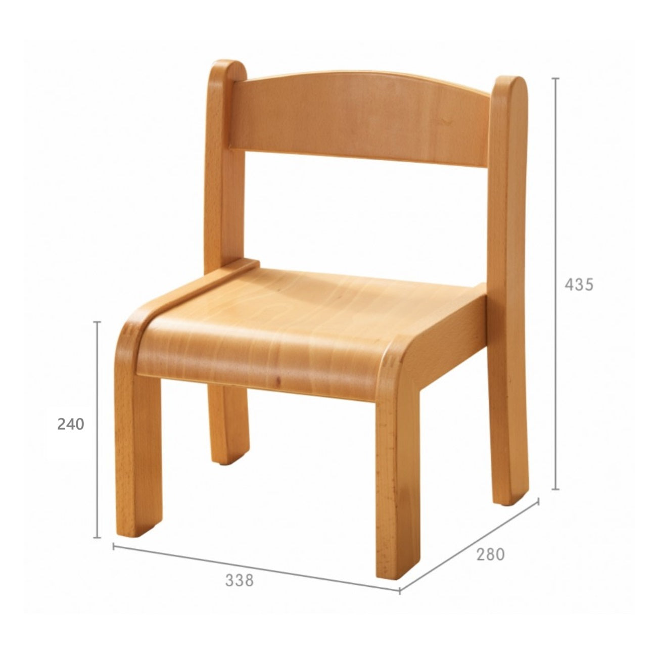 Kindermatic Stackable Beech Wood Chair 可堆疊櫸木椅