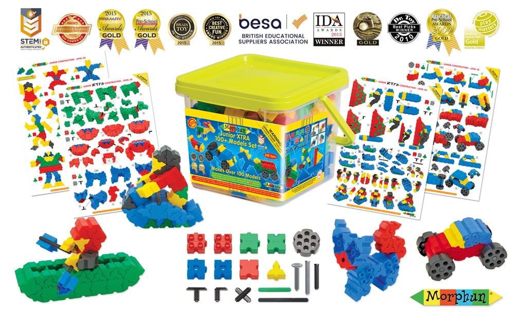 Morphun Junior Xtra 100 Model 200 Piece Set Tub