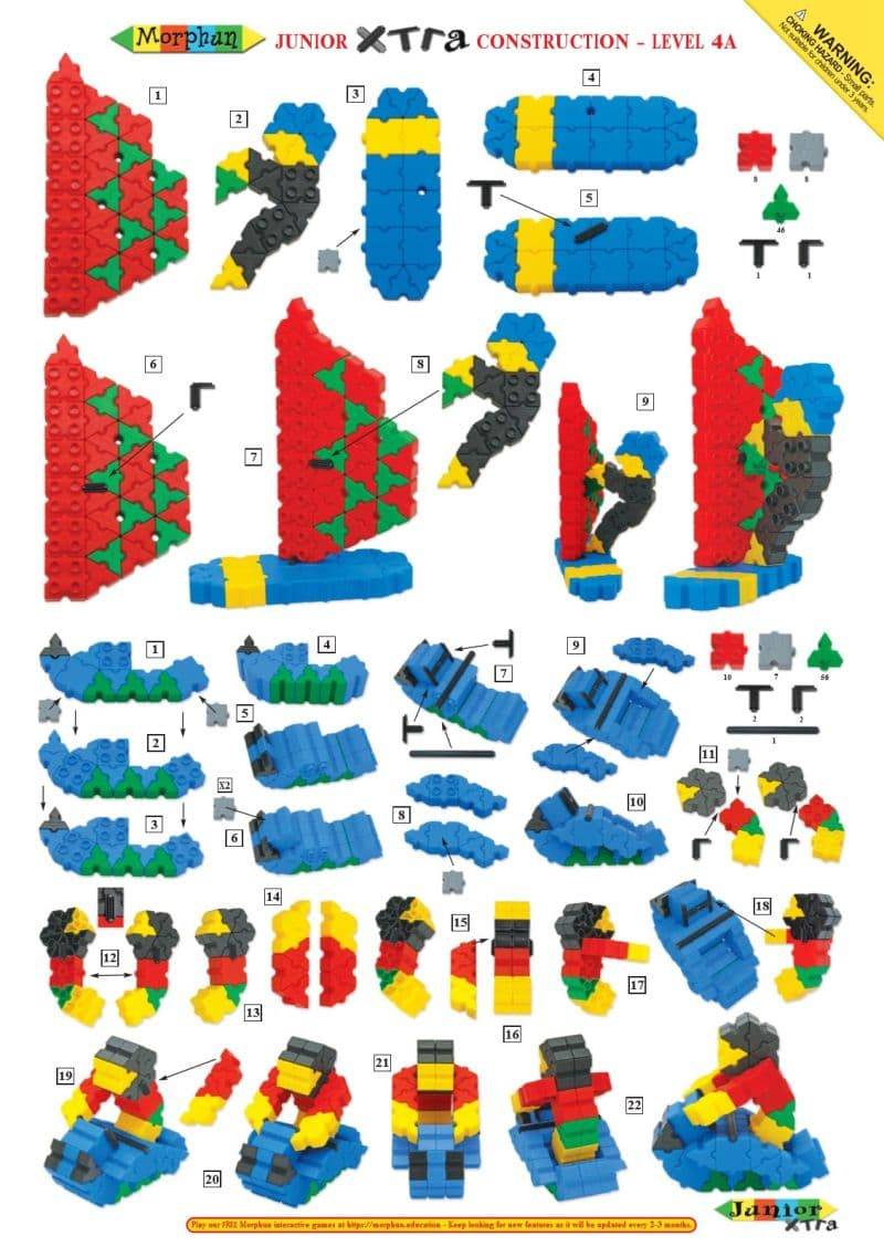 Morphun Junior Xtra 100 Model 200 Piece Set Tub
