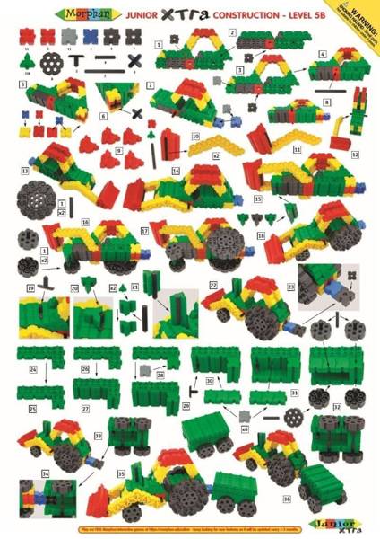 Morphun Junior Xtra 100 Model 200 Piece Set Tub