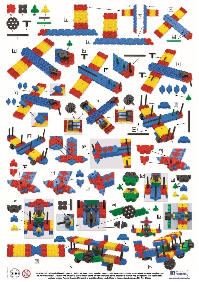 Morphun Junior Xtra 100 Model 200 Piece Set Tub
