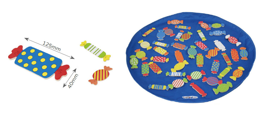 Beleduc Candy XXL Color Matching Game MY SCHOOL BUS beleduc-candy-xxl-color-matching-game-my-school-bus