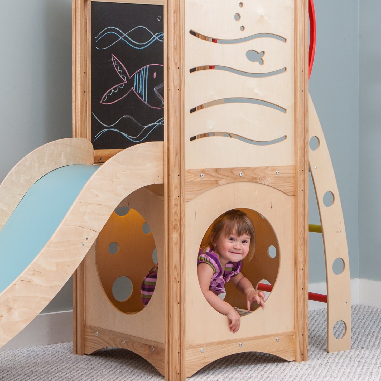 Kindermatic Toddler Indoor Play House 009 型號 幼兒原木遊樂組合屋