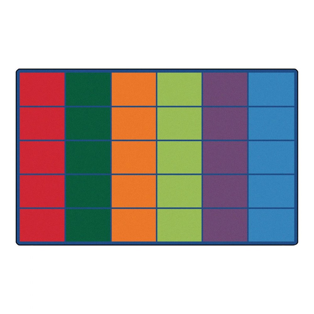 Colorful Full Row Seating Rug | Classroom Organization and Literacy Carpet 多彩位置地墊 | 課室管理與識字學習地毯