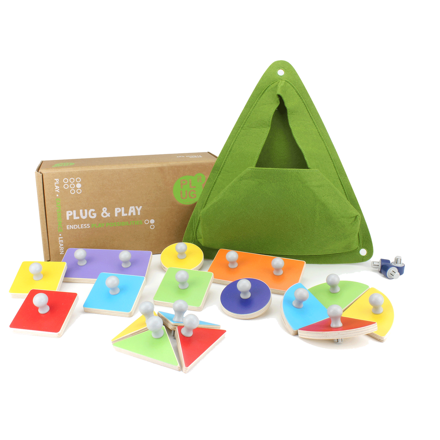 Beleduc PLUG it "Fröbel Set" 抓手形狀套裝