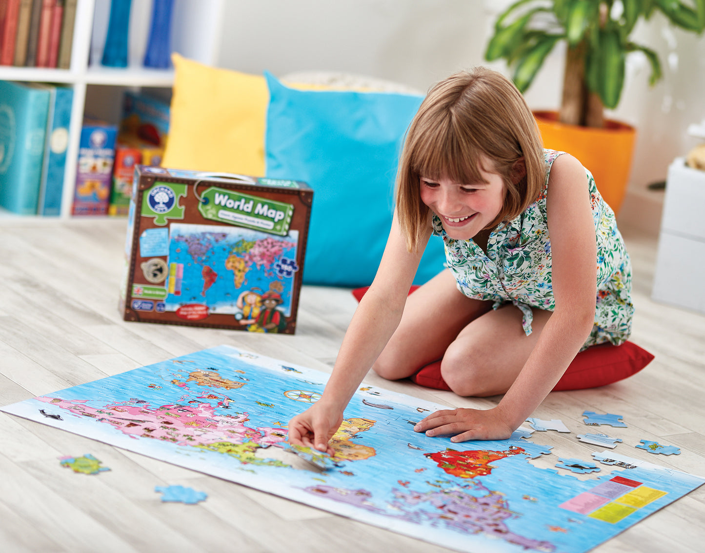 Orchard Toys World Map Jigsaw Puzzle with Gaint Poster