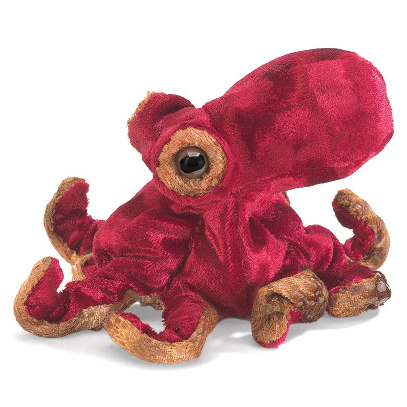 Mini Red Octopus Finger Puppet 迷你紅色章魚手指玩偶