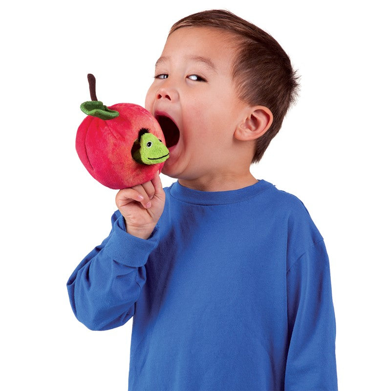 Worm in Apple Finger Puppet 蘋果手指玩偶裡的蟲子