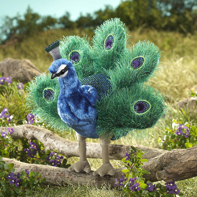 Small Peacock Hand Puppet 小孔雀手偶