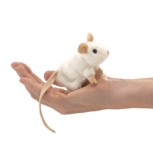 Mini White Mouse Finger Puppet 迷你白鼠手指玩偶