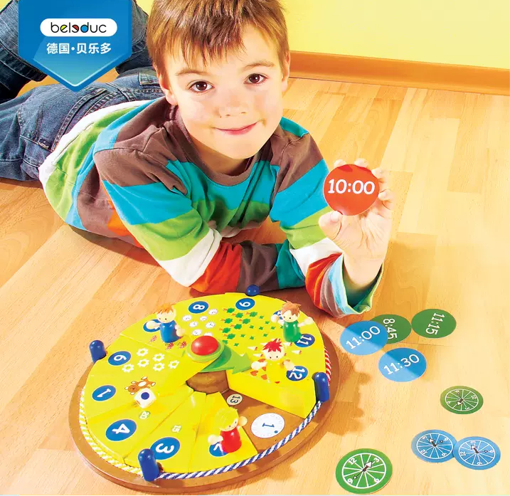 Beleduc Playing and Learning Clock Cake 蛋糕時鐘時間理解遊戲