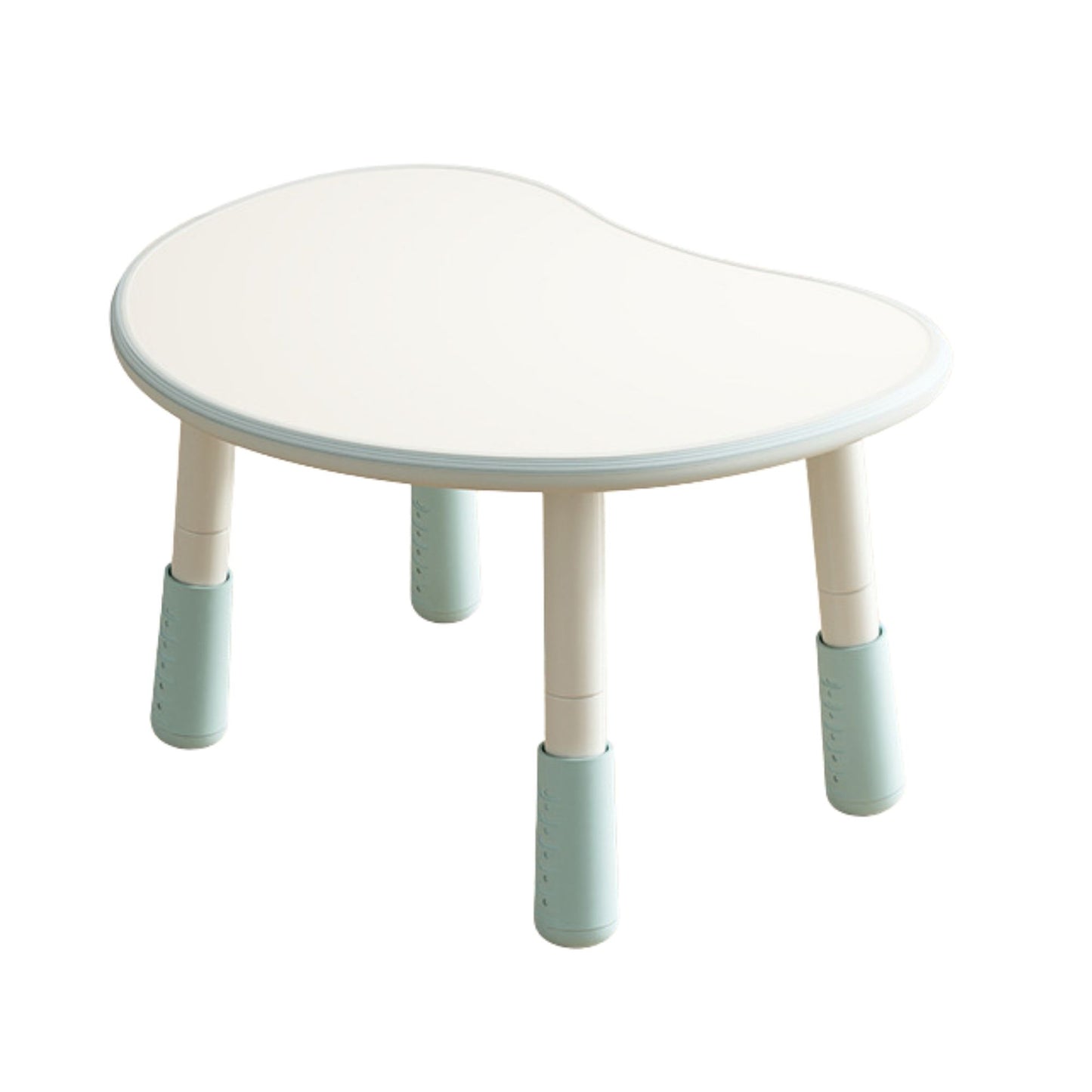 Kids Table Bean Shape Top, Adjustable Legs H24-54mm 豆形兒童升降桌