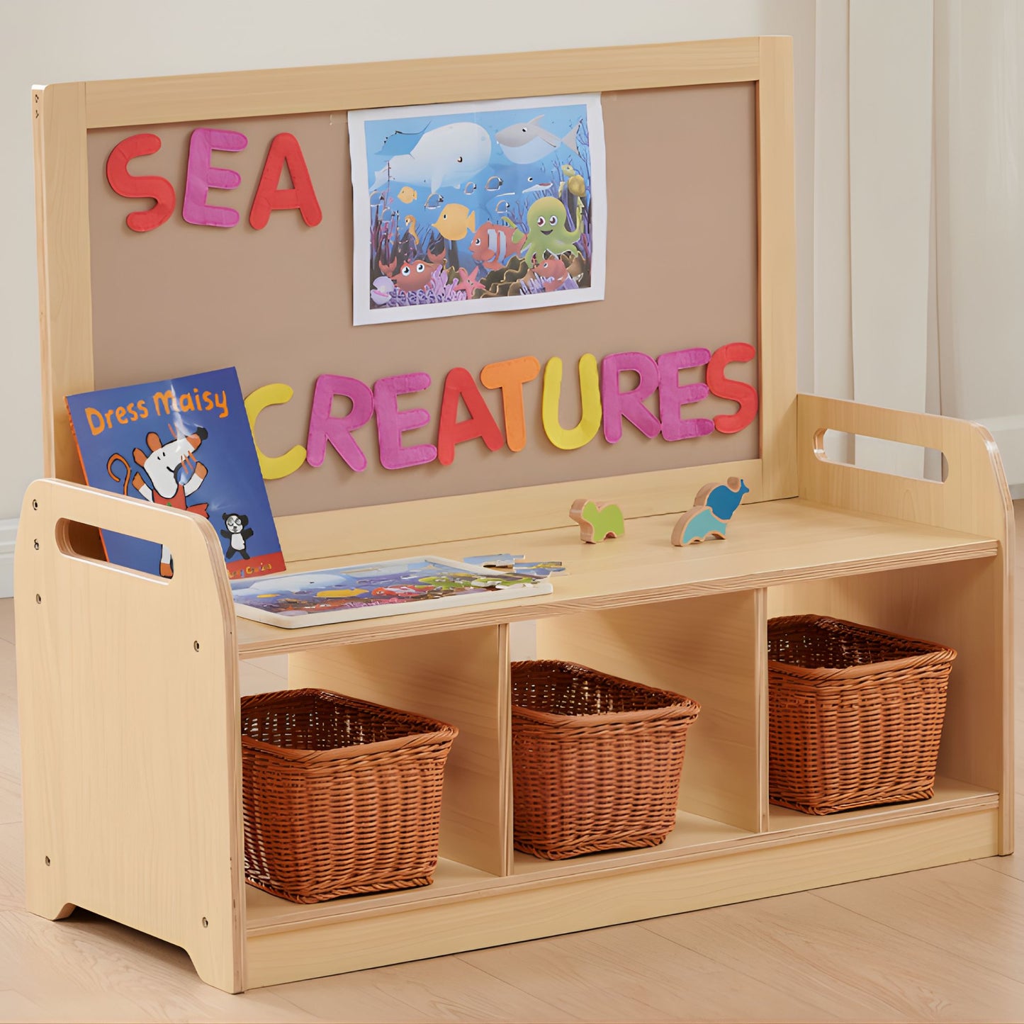 Masterkidz Wooden Display Storage Unit 展示儲物單元