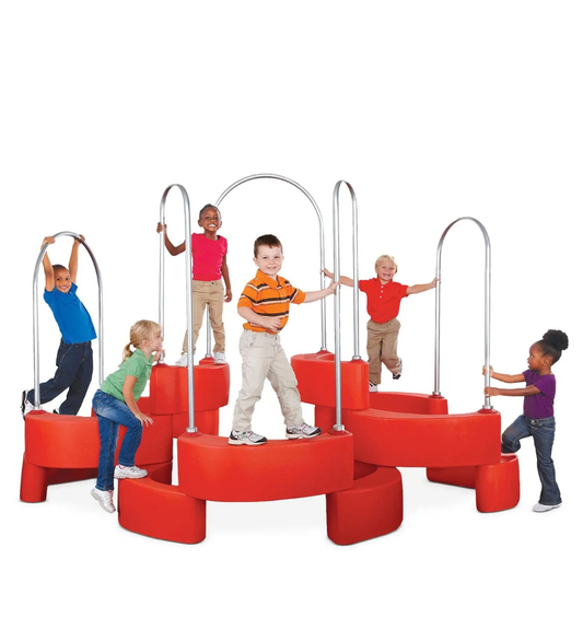 Platform Climber – Balance and Coordination Play Structure 平衡與協調訓練攀爬架