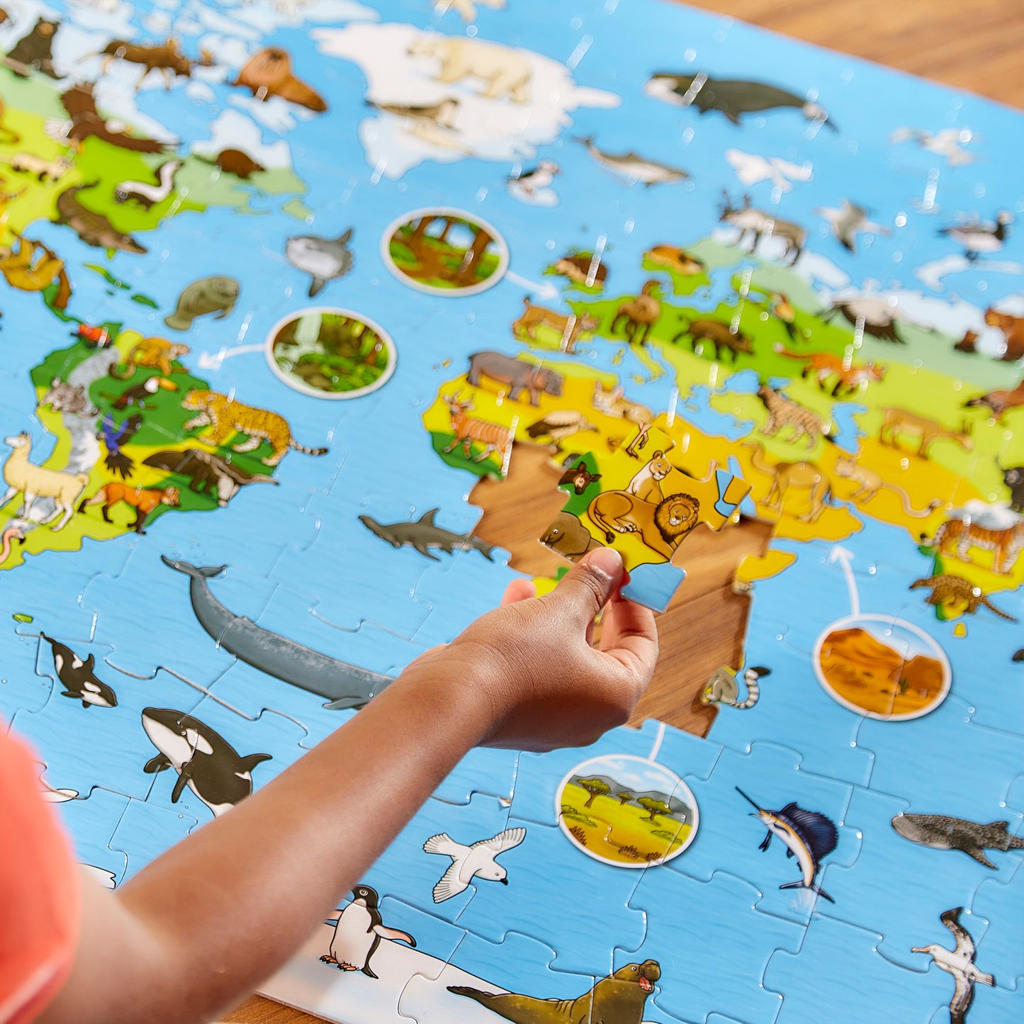 Orchard Toys Animal World Jigsaw Puzzle with Gaint Poster