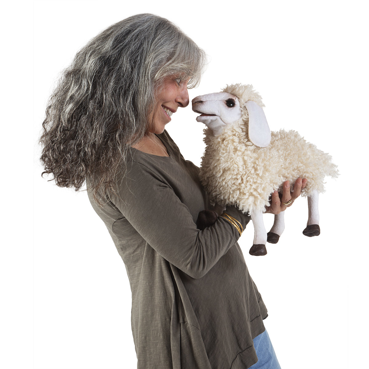 Woolly Sheep Hand Puppet 毛絨綿羊手偶