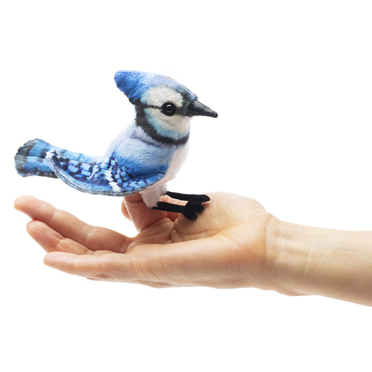 Mini Blue Jay Finger Puppet 迷你藍鳥手指玩偶