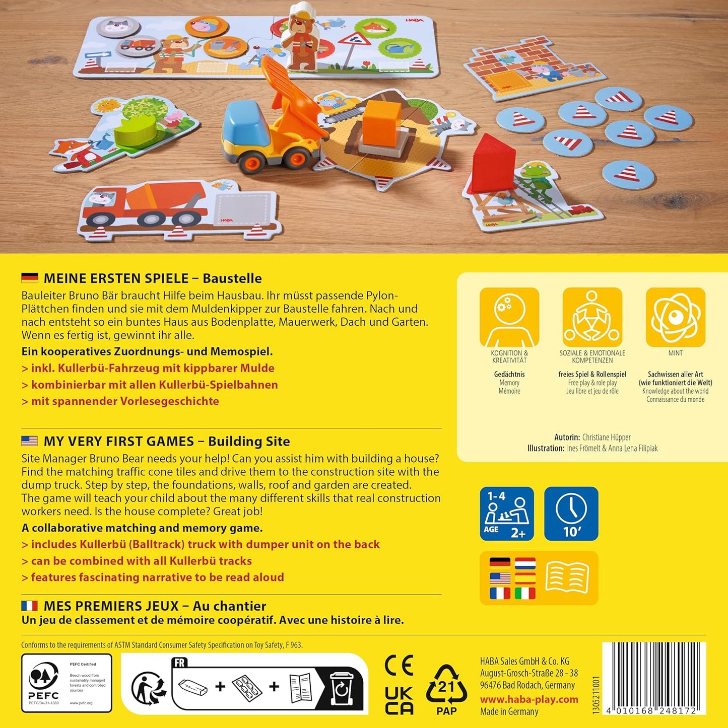 HABA My First Games Construction Site Cooperative Memory Game 建築工地合作記憶遊戲