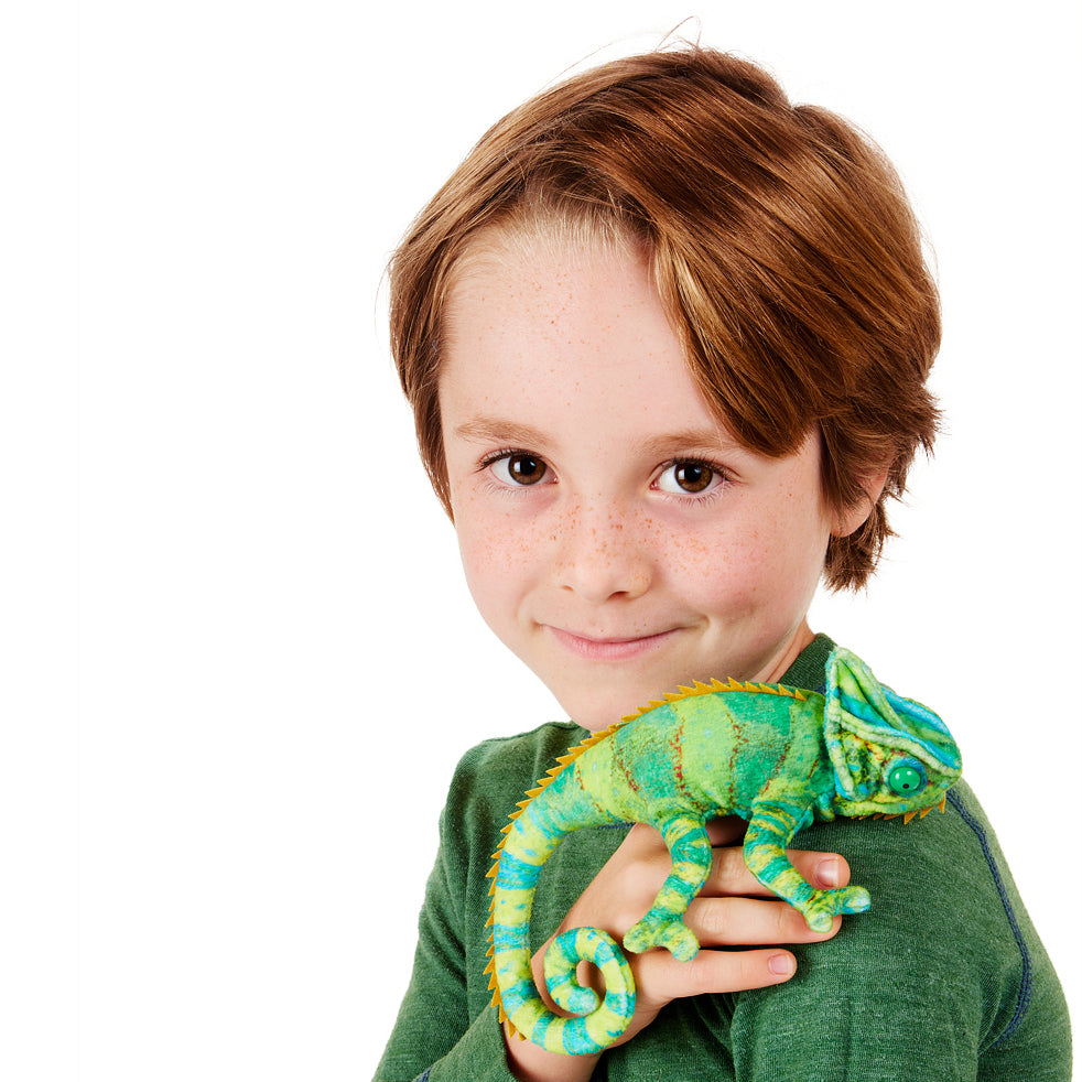 Mini Chameleon Finger Puppet 迷你變色龍手指玩偶