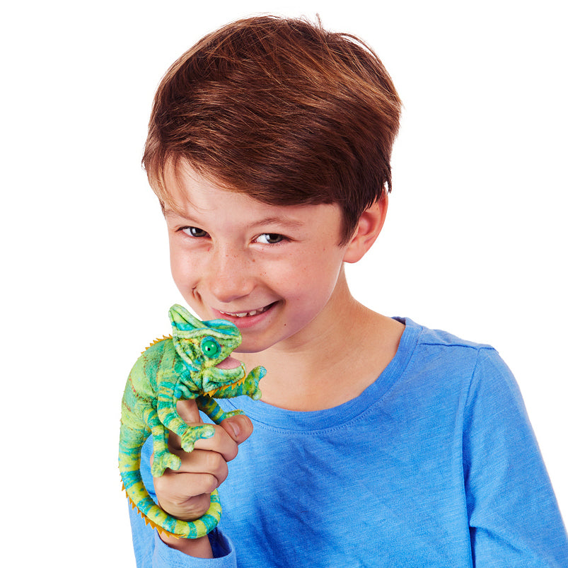 Mini Chameleon Finger Puppet 迷你變色龍手指玩偶