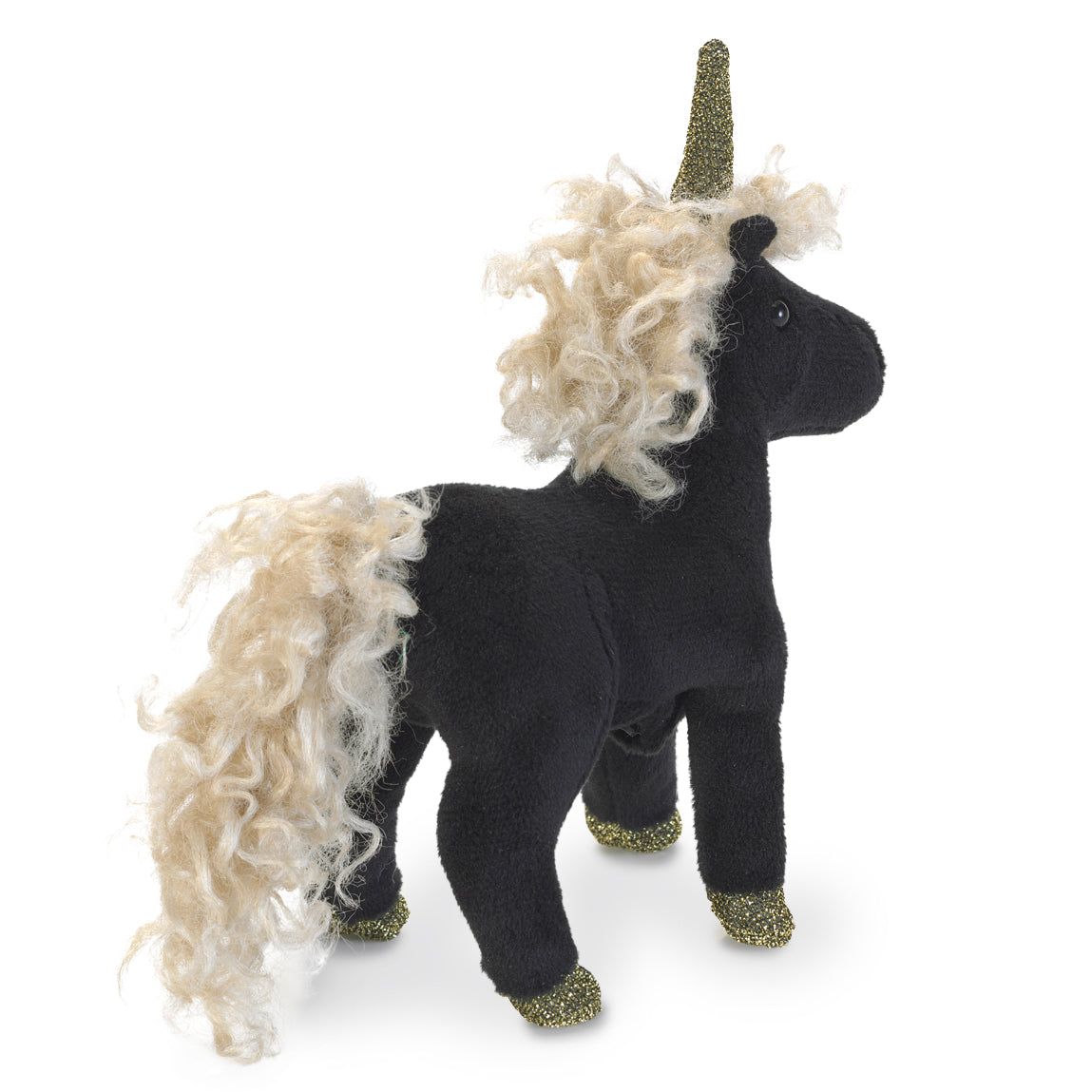 Mini Black Unicorn Finger Puppet 迷你黑色獨角獸手指玩偶