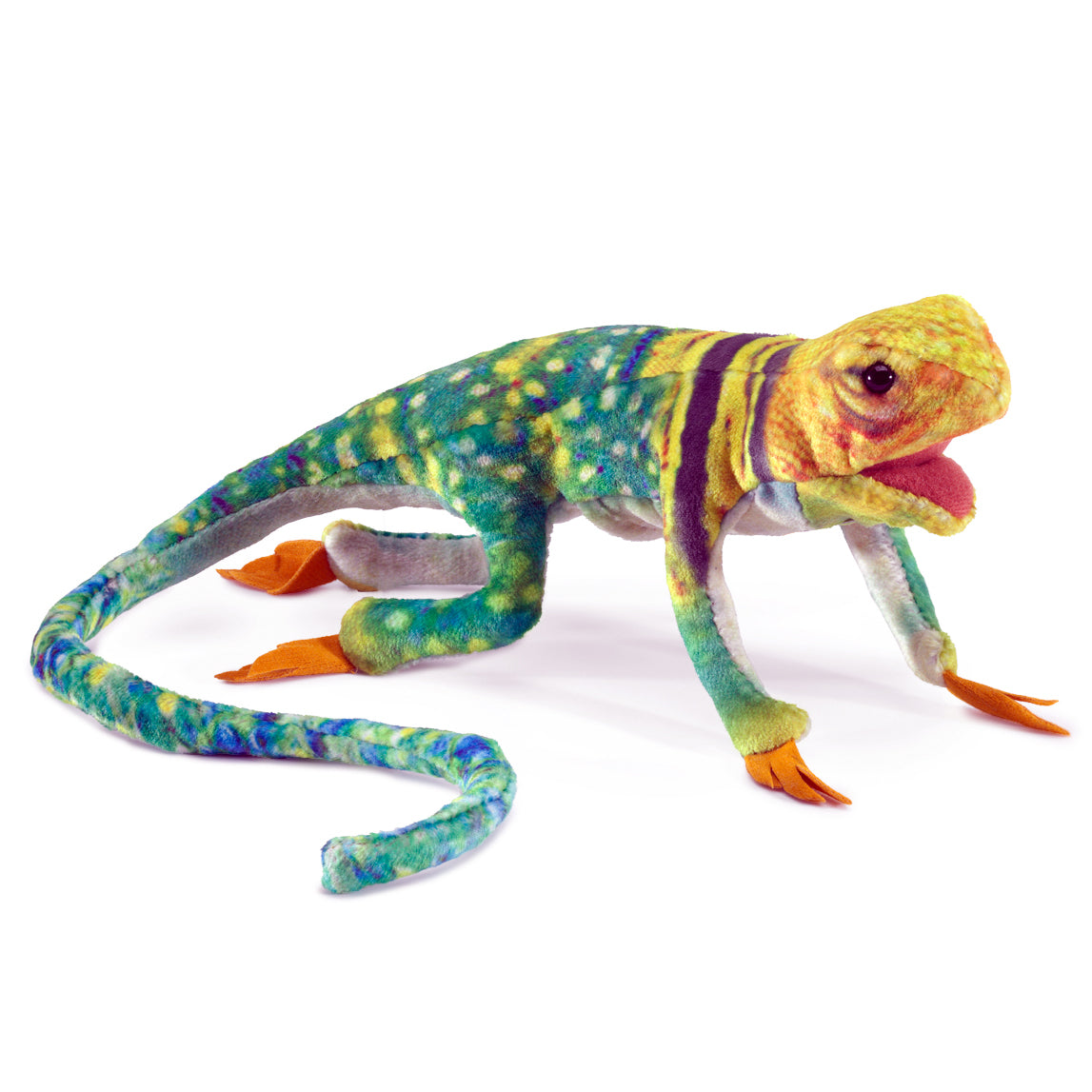 Mini Collared Lizard Finger Puppet 迷你領蜥手指玩偶