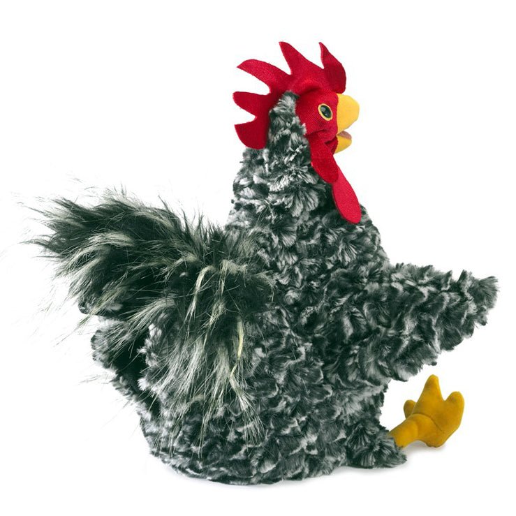 Barred Rock Rooster Hand Puppet 橫斑岩公雞手偶