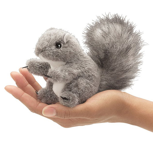 Mini Grey Squirrel Finger Puppet 迷你灰松鼠手指玩偶