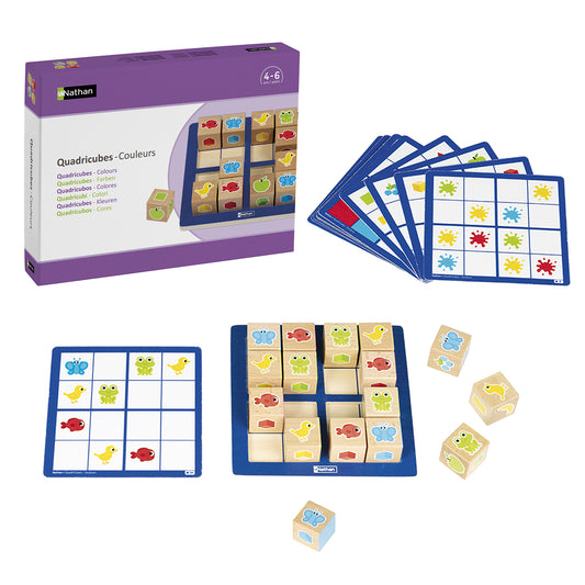 Nathan Quadricubes - Colours Logical Game 邏輯四方體 - 顏色邏輯遊戲