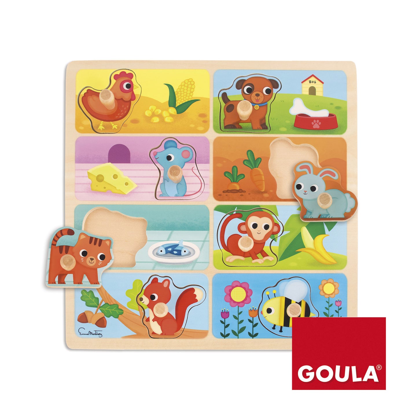 Goula Animals Favorite Meal Peg Puzzle