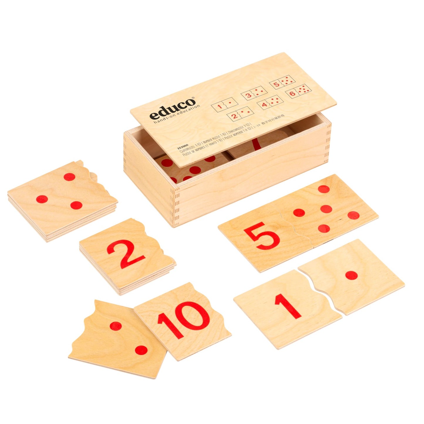 Educo Number Puzzle 1-10 1-10數字對對碰遊戲