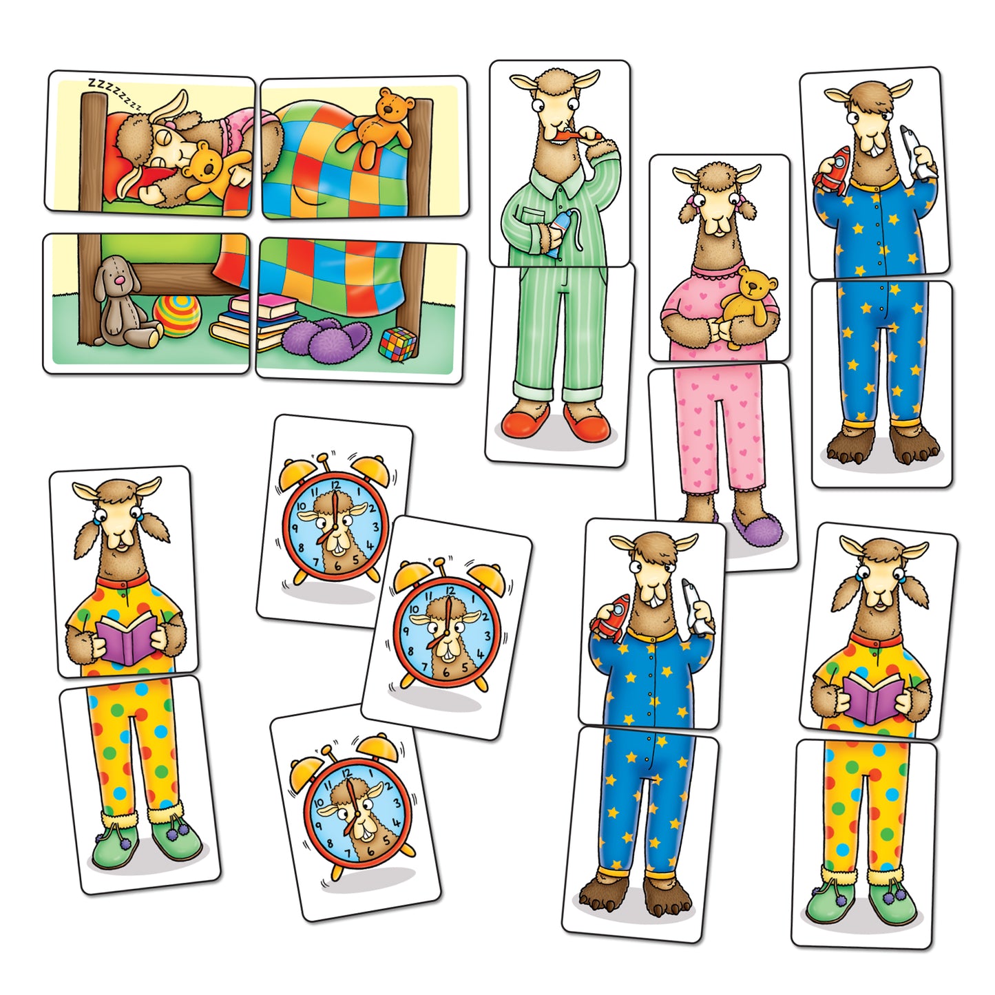 Orchard Toys Llamas in Pyjamas Mini Matching Game