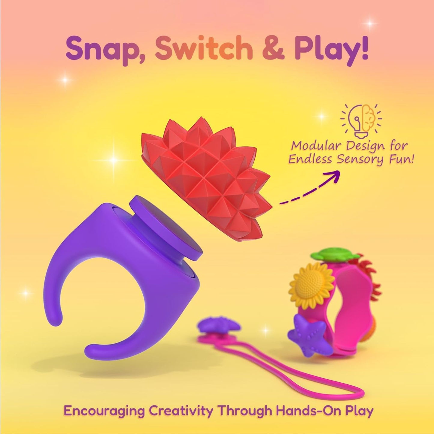 3-in-1 Sensory Fidget Jewelry Set 3合1兒童感官紓壓首飾套裝