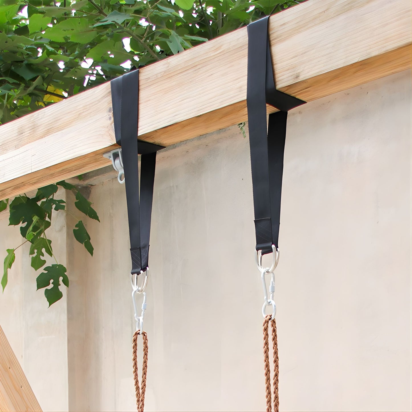 Obstacle Course Attachment Swing Strap with Metal Carabiner Set of 6 (3 Pairs) Max Weight 100KG CPC Safety Approval 高強度加厚懸掛延長帶連安全扣6套組