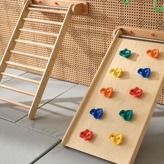 Masterkidz STEM Wall Gross Motor Climbing Set | Rail, Ladder & Ramp STEM 牆面大肌肉攀爬組合 | 固定導軌、攀爬梯及斜坡板