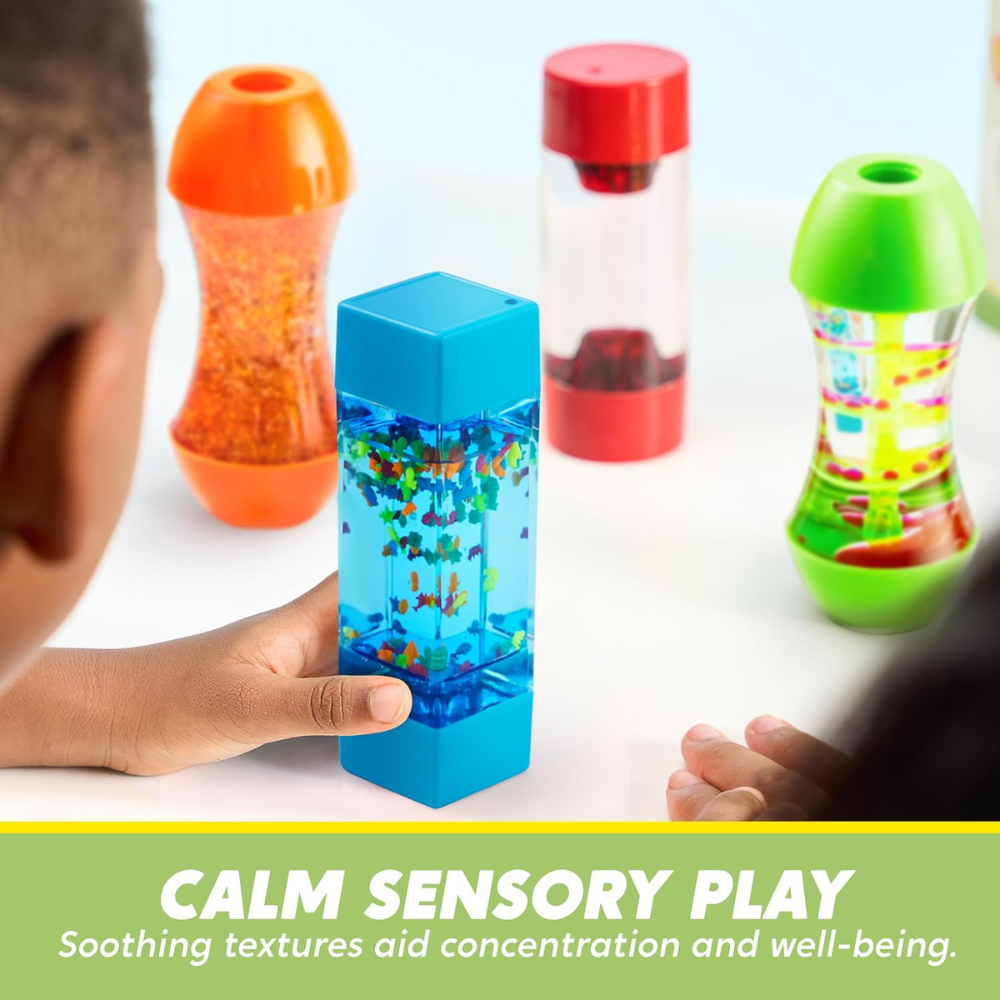 4-Pack Sensory Fidget Tubes 感官減壓液體管4個裝