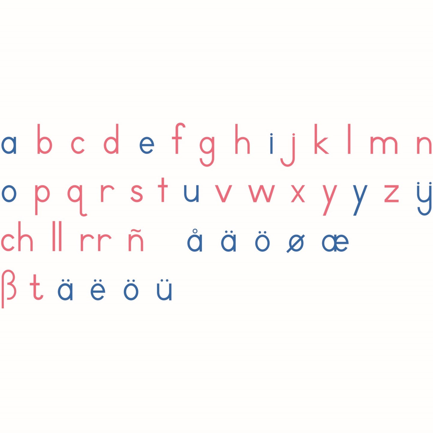Nienhuis Montessori Movable Alphabet: International Print 蒙特梭利教具- 活動字母 國際印刷體